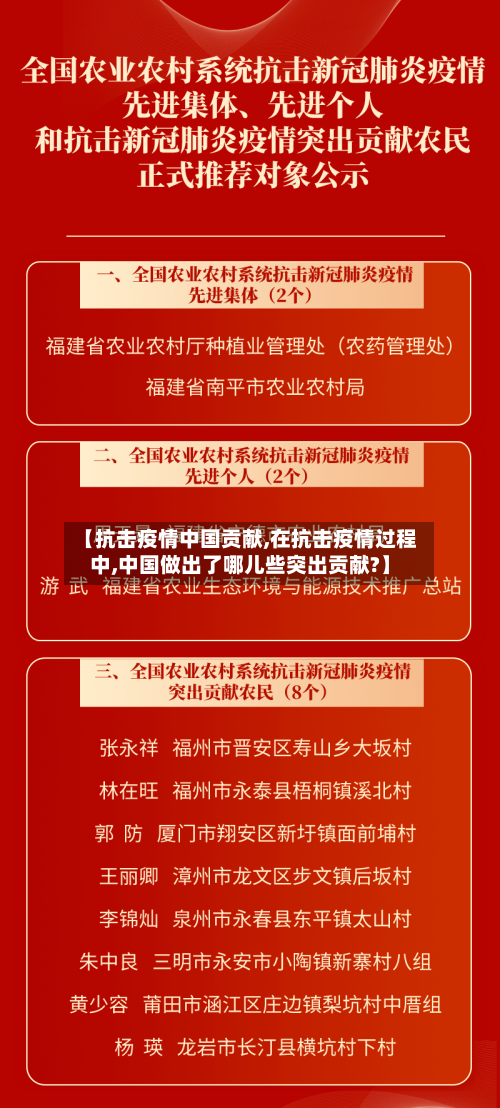 【抗击疫情中国贡献,在抗击疫情过程中,中国做出了哪儿些突出贡献?】
