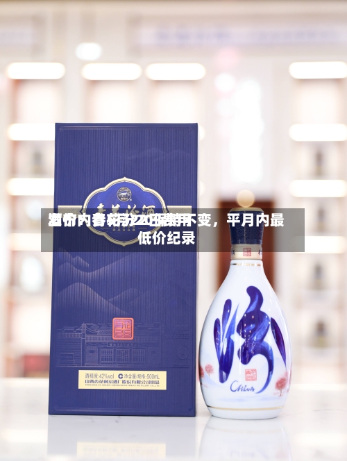 酒价内参5月22日费用发布：青花汾20保持不变，平月内最低价纪录