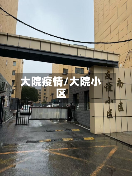 大院疫情/大院小区