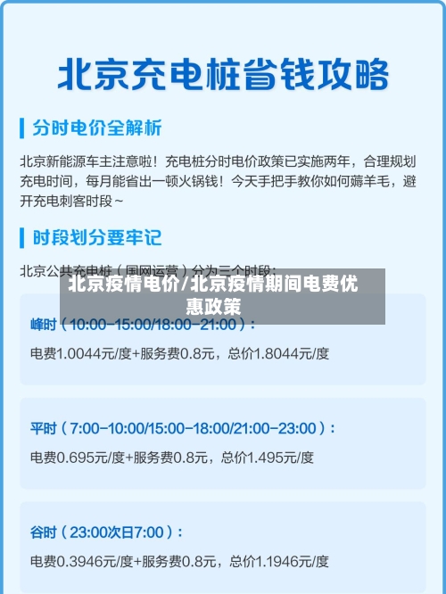 北京疫情电价/北京疫情期间电费优惠政策