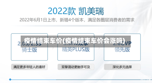 疫情结束车价(疫情结束车价会涨吗)