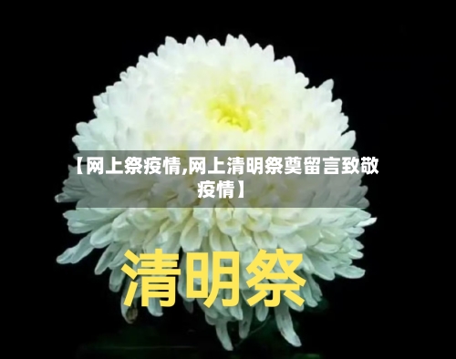 【网上祭疫情,网上清明祭奠留言致敬 疫情】
