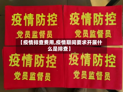 【疫情排查费用,疫情期间要求开展什么是排查】