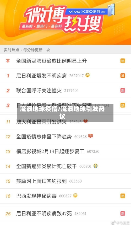 流浪地球疫情/流浪地球引发热议