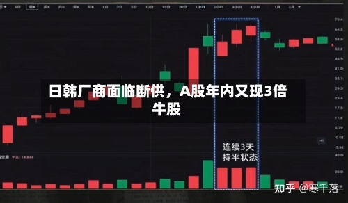 日韩厂商面临断供，A股年内又现3倍牛股